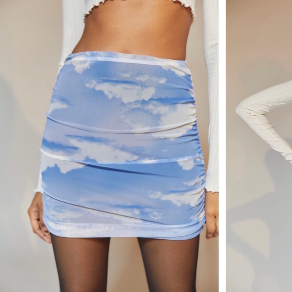 Urban Outfitters Ruched Mini Skirt